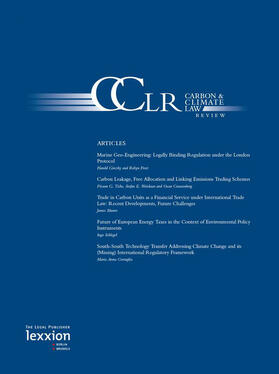  Carbon & Climate Law Review (CCLR) | Zeitschrift |  Sack Fachmedien