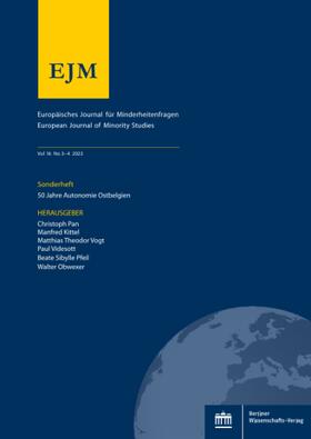 EJM - Europäisches Journal für Minderheitenfragen | Berliner Wissenschafts-Verlag | Zeitschrift | sack.de