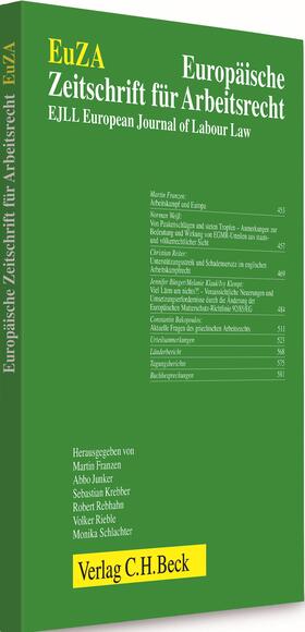 Martin Franzen, Abbo Junker, Sebastian Krebber u.a. |  Europäische Zeitschrift für Arbeitsrecht (EuZA) | Zeitschrift |  Sack Fachmedien