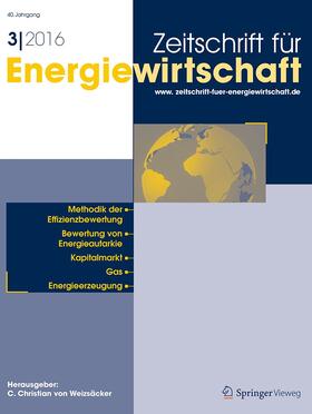  Zeitschrift für Energiewirtschaft | Zeitschrift |  Sack Fachmedien