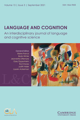  Language and Cognition | Zeitschrift |  Sack Fachmedien