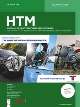 Prof.Dr.Ir. Eric J. Mittemeijer, Prof. Dr.-ing. habil. Berthold Scholtes, Dr. Herwig Altena |  HTM Journal of Heat Treatment and Materials | Zeitschrift |  Sack Fachmedien