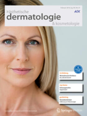  ästhetische dermatologie & kosmetologie | Zeitschrift |  Sack Fachmedien