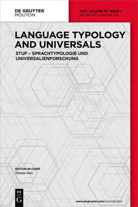 STUF - Language Typology and Universals | De Gruyter (A) | Zeitschrift | sack.de