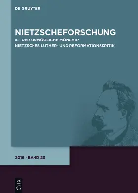 Hrsg. v. Reschke, Renate |  Nietzscheforschung | Zeitschrift |  Sack Fachmedien