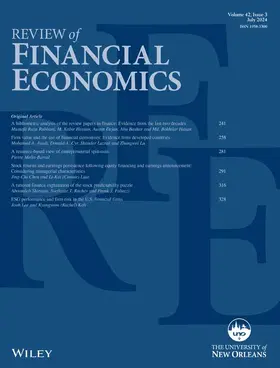  Review of Financial Economics | Zeitschrift |  Sack Fachmedien