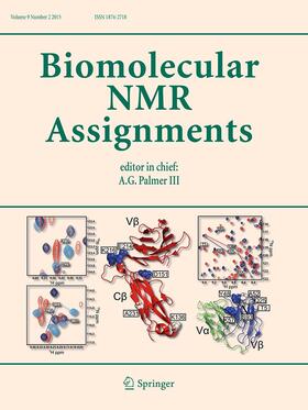  Biomolecular NMR Assignments | Zeitschrift |  Sack Fachmedien