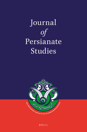  Journal of Persianate Studies | Zeitschrift |  Sack Fachmedien