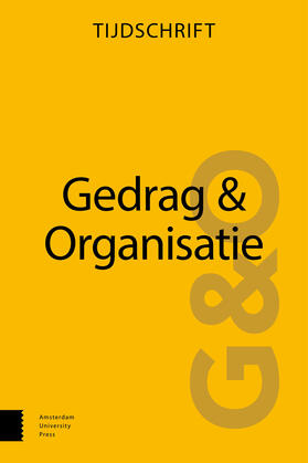 Gedrag & Organisatie | Amsterdam University Press | Zeitschrift | sack.de