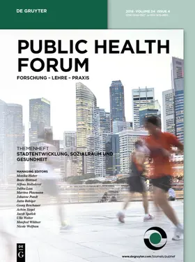  Public Health Forum | Zeitschrift |  Sack Fachmedien