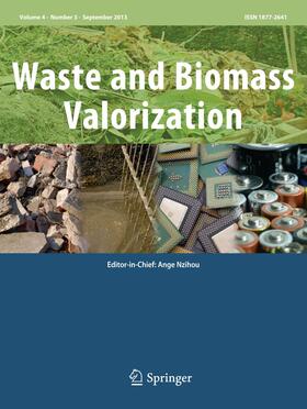 Editor-in-Chief: Ange Nzihou |  Waste and Biomass Valorization | Zeitschrift |  Sack Fachmedien