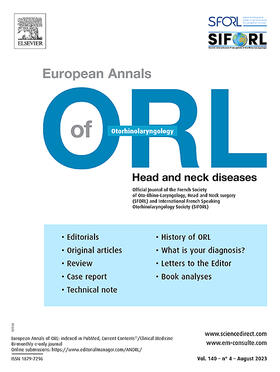 Editor in chief: Ollivier Laccourreye |  European Annals of Otorhinolaryngology, Head and Neck Diseases | Zeitschrift |  Sack Fachmedien