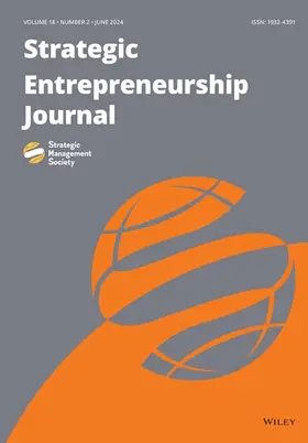  Strategic Entrepreneurship Journal | Zeitschrift |  Sack Fachmedien