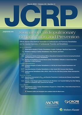  Journal of Cardiopulmonary Rehabilitation and Prevention | Zeitschrift |  Sack Fachmedien