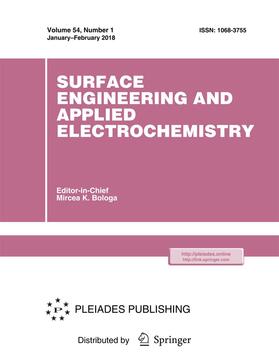Editor-in-Chief: Mircea K. Bologa |  Surface Engineering and Applied Electrochemistry | Zeitschrift |  Sack Fachmedien