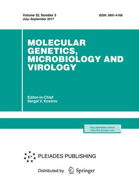 Editor-in-Chief: Sergei V. Kostrov |  Molecular Genetics, Microbiology and Virology | Zeitschrift |  Sack Fachmedien