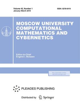 Editor-in-Chief: Evgenii I. Moiseev |  Moscow University Computational Mathematics and Cybernetics | Zeitschrift |  Sack Fachmedien
