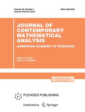 Editor-in-Chief: Artur Sahakian |  Journal of Contemporary Mathematical Analysis (Armenian Academy of Sciences) | Zeitschrift |  Sack Fachmedien