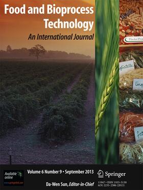  Food and Bioprocess Technology | Zeitschrift |  Sack Fachmedien