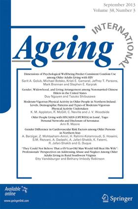 Editor: Sue Ellen Levkoff |  Ageing International | Zeitschrift |  Sack Fachmedien