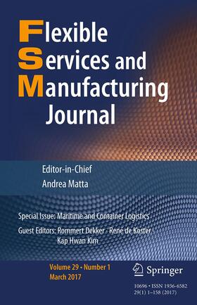 Editor-in-Chief: Andrea Matta |  Flexible Services and Manufacturing Journal | Zeitschrift |  Sack Fachmedien