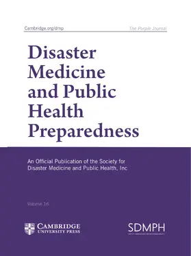  Disaster Medicine and Public Health Preparedness | Zeitschrift |  Sack Fachmedien