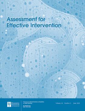  Assessment for Effective Intervention | Zeitschrift |  Sack Fachmedien