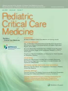  Pediatric Critical Care Medicine | Zeitschrift |  Sack Fachmedien