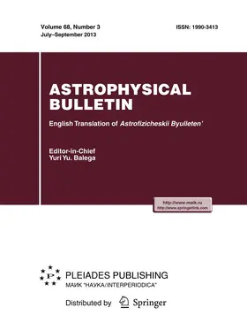 Editor-in-Chief: Yuri Y. Balega |  Astrophysical Bulletin | Zeitschrift |  Sack Fachmedien