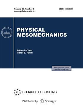 Editor-in-Chief: Victor E. Panin |  Physical Mesomechanics | Zeitschrift |  Sack Fachmedien