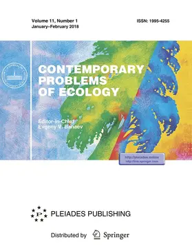  Contemporary Problems of Ecology | Zeitschrift |  Sack Fachmedien