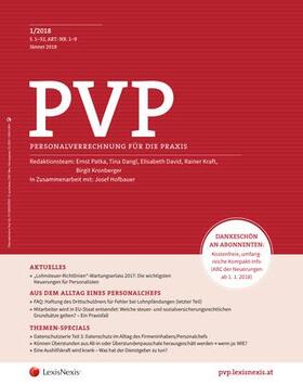 Verlag LexisNexis, Ernst Patka, Elisabeth David, Barbara Tuma in Zusammenarbeit mit der ARD-Redaktion |  PVP - Personalverrechnung für die Praxis | Zeitschrift |  Sack Fachmedien