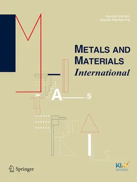  Metals and Materials International | Zeitschrift |  Sack Fachmedien