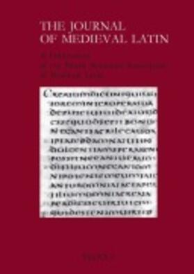  The Journal of Medieval Latin | Zeitschrift |  Sack Fachmedien