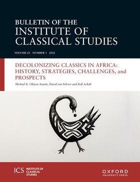  Bulletin of the Institute of Classical Studies | Zeitschrift |  Sack Fachmedien