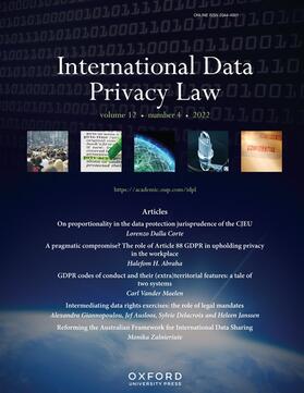  International Data Privacy Law | Zeitschrift |  Sack Fachmedien