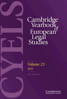  Cambridge Yearbook of European Legal Studies | Zeitschrift |  Sack Fachmedien
