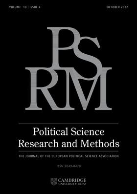 Political Science Research and Methods | Cambridge University Press | Zeitschrift | sack.de