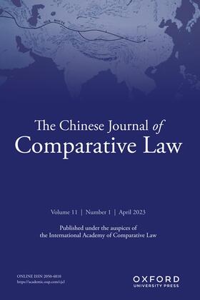  The Chinese Journal of Comparative Law | Zeitschrift |  Sack Fachmedien