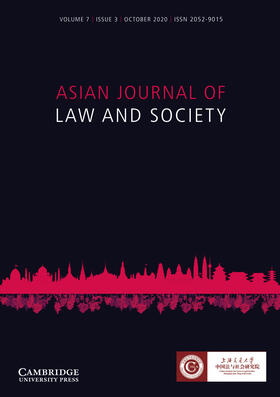  Asian Journal of Law and Society | Zeitschrift |  Sack Fachmedien
