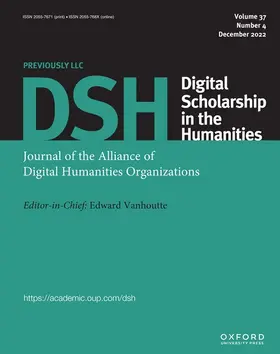  Digital Scholarship in the Humanities | Zeitschrift |  Sack Fachmedien