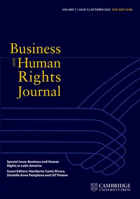  Business and Human Rights Journal | Zeitschrift |  Sack Fachmedien