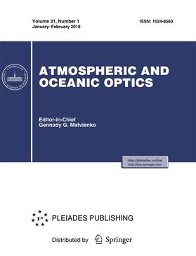  Atmospheric and Oceanic Optics | Zeitschrift |  Sack Fachmedien