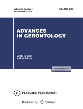  Advances in Gerontology | Zeitschrift |  Sack Fachmedien