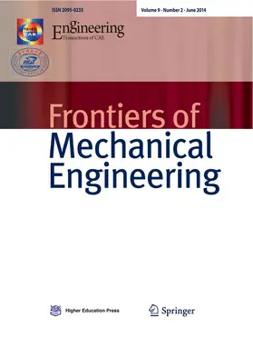  Frontiers of Mechanical Engineering | Zeitschrift |  Sack Fachmedien