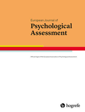  European Journal of Psychological Assessment | Zeitschrift |  Sack Fachmedien