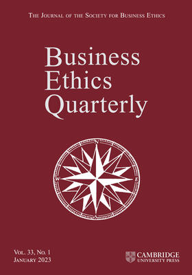  Business Ethics Quarterly | Zeitschrift |  Sack Fachmedien
