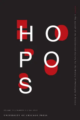  HOPOS: The Journal of the International Society for the History of Philosophy of Science | Zeitschrift |  Sack Fachmedien