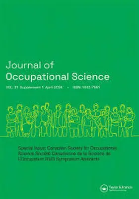 Association for the Journal of Occupational Science Inc. |  Journal of Occupational Science | Zeitschrift |  Sack Fachmedien