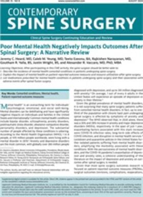  Contemporary Spine Surgery | Zeitschrift |  Sack Fachmedien